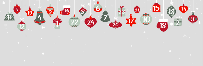 Illustration de Noël avec étoiles, boules et neige